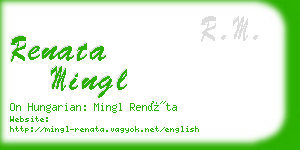 renata mingl business card